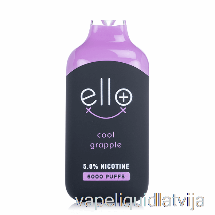 Blvk Ello Plus 6000 Vienreizējās Lietošanas Cool Grapple Ice Vape šķidrums